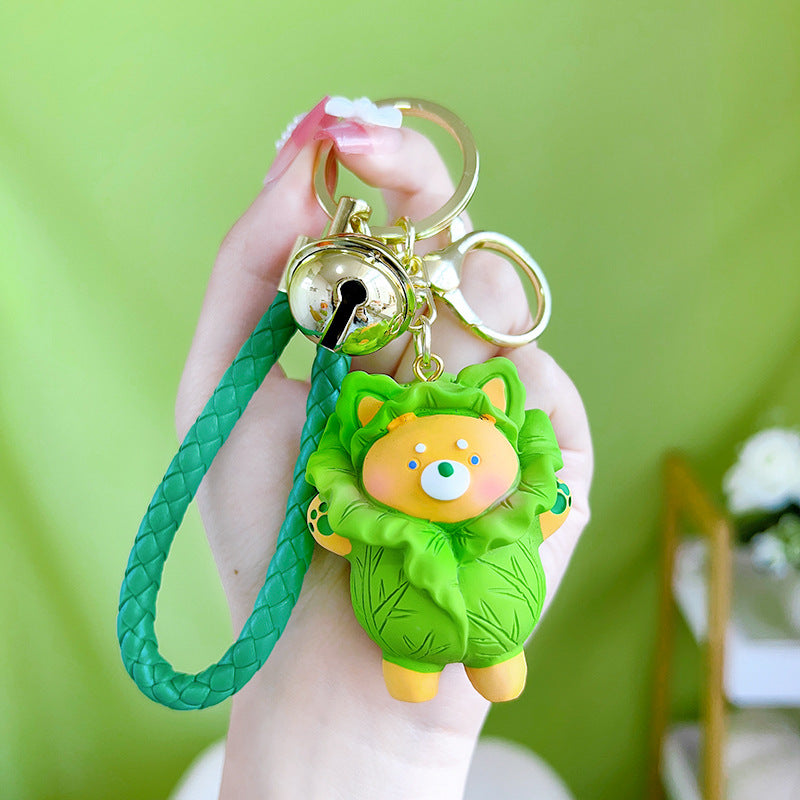 Wholesale Resin Star Snow Unicorn Keychain